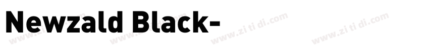 Newzald Black字体转换